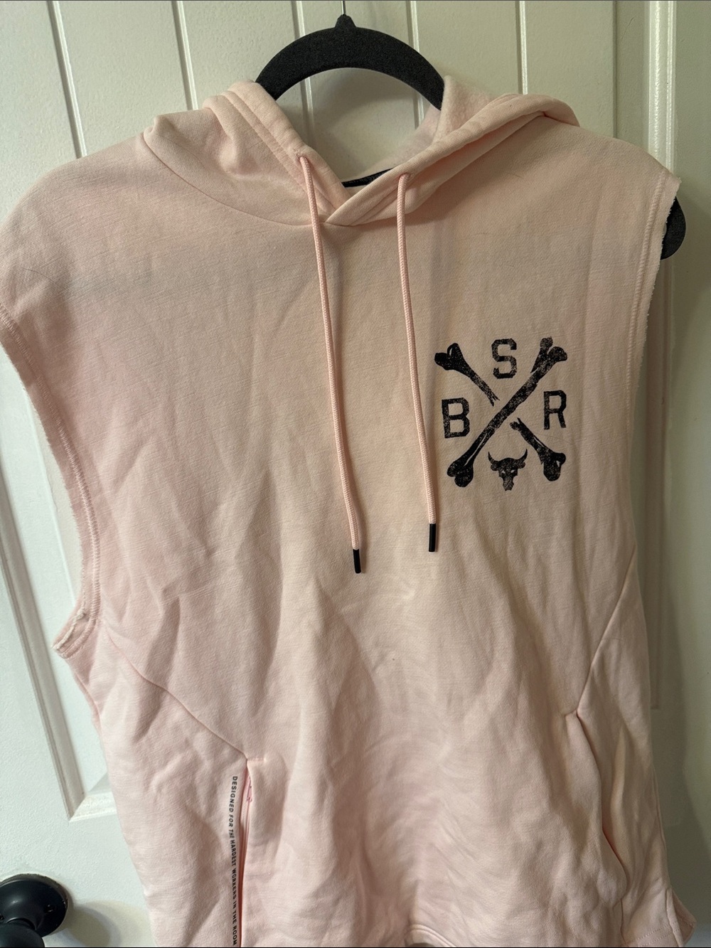 Sleeveless Project Rock Pink Hoodie